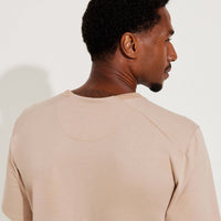 Camiseta Pima Bolsos Masculina | Life Collection - Bege Camel