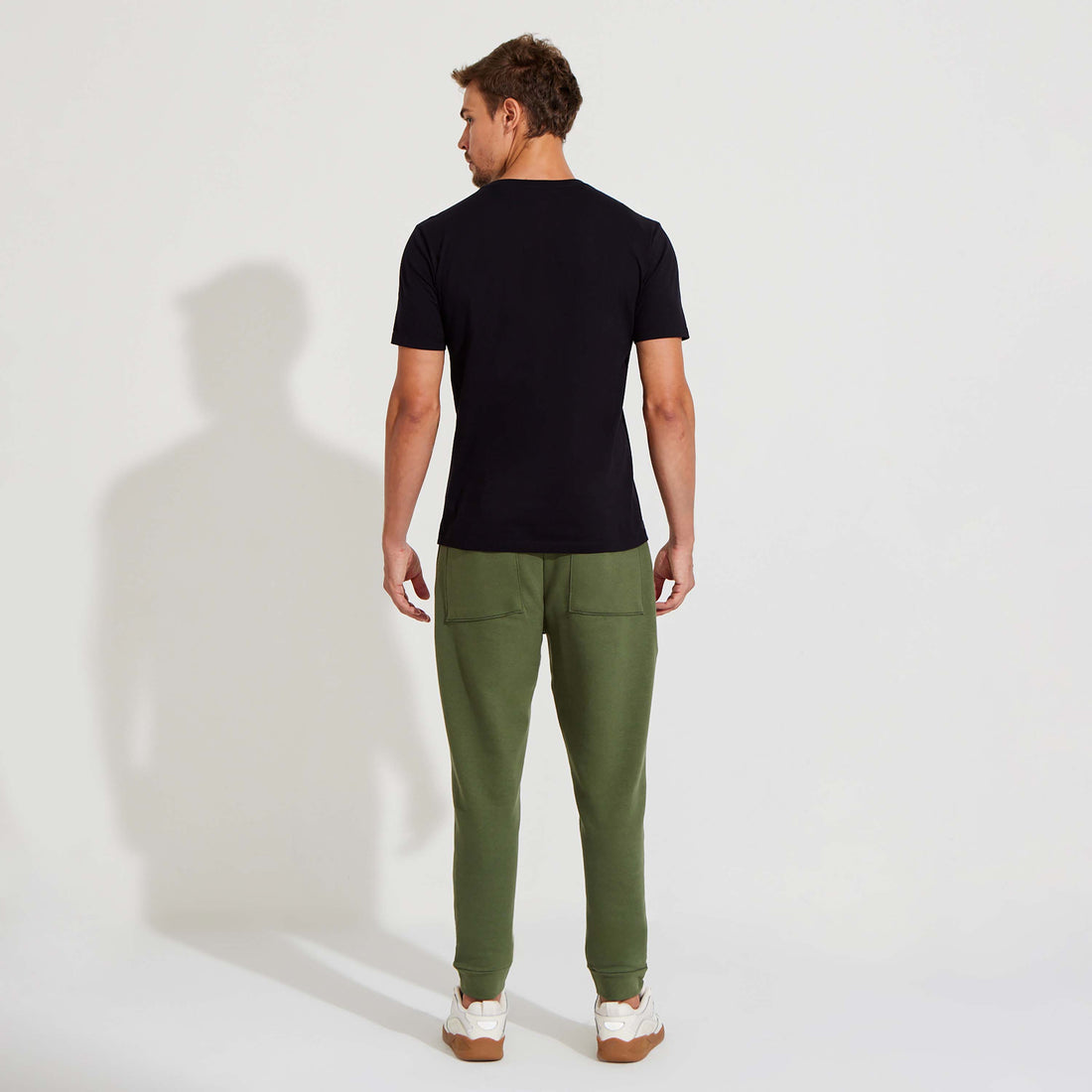 Calça Jogger Moletinho Strech Linho Unissex - Verde Figo