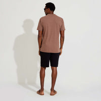 Camiseta Coffee Gola Dupla Masculina - Mocha