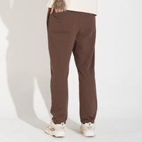 Calça Reta Amarração Masculina - Marrom Macchiato