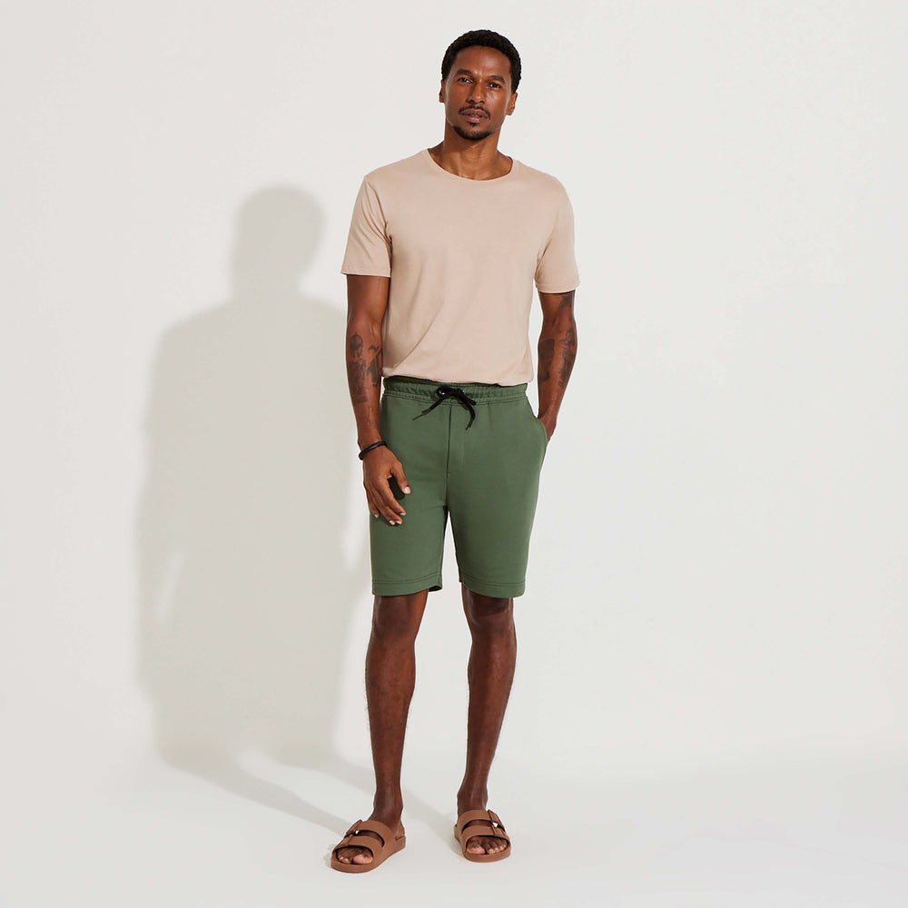 Bermuda Moletom Leve Masculina - Verde Pinheiro