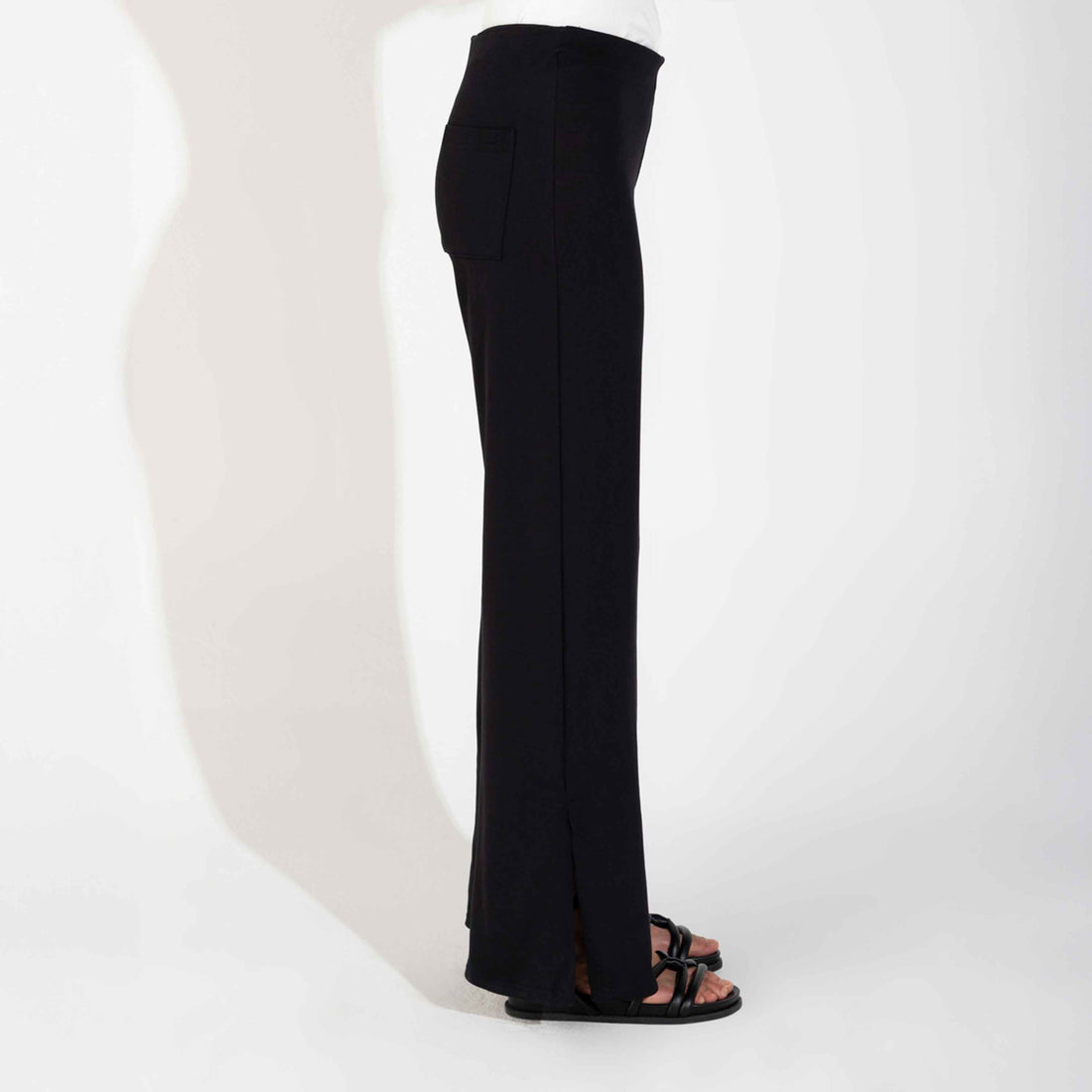 Calça Fenda Lateral Feminina - Preto