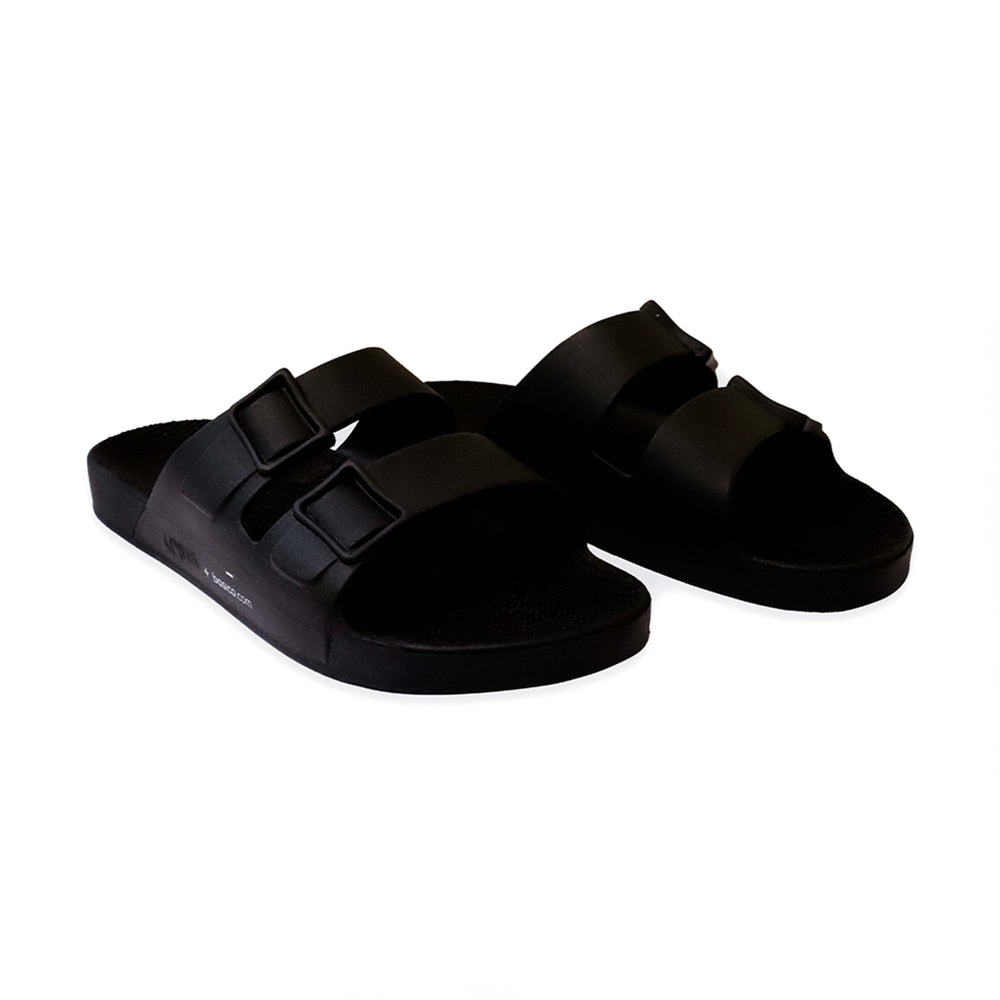 Sandália Linus Collab Basico.com - Chumbo