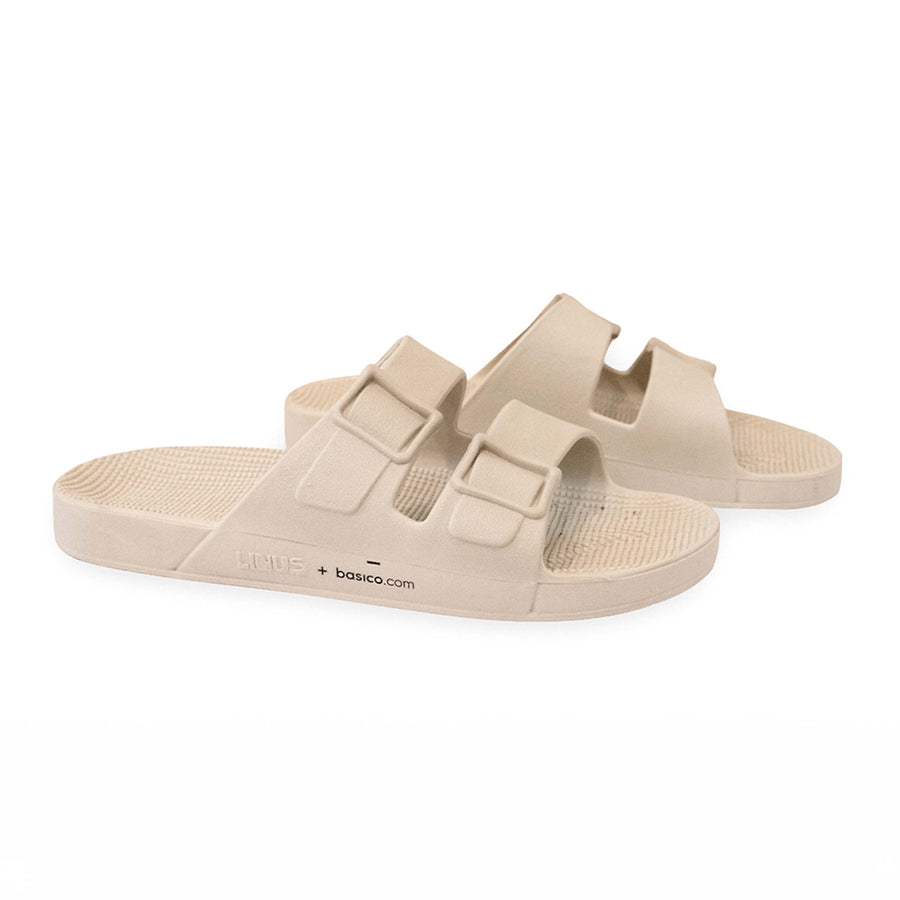 Sandália Linus Collab Basico.com - Baunilha