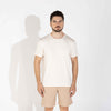 Camiseta Blend Linho Masculina - Natural