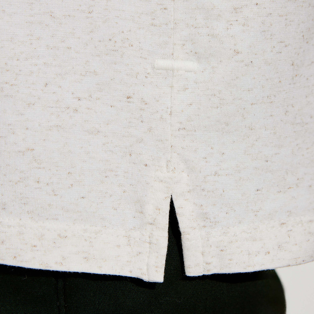 Camiseta Blend Linho Masculina - Natural