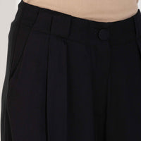 Calça Pantalona Viscose Feminina - Preto