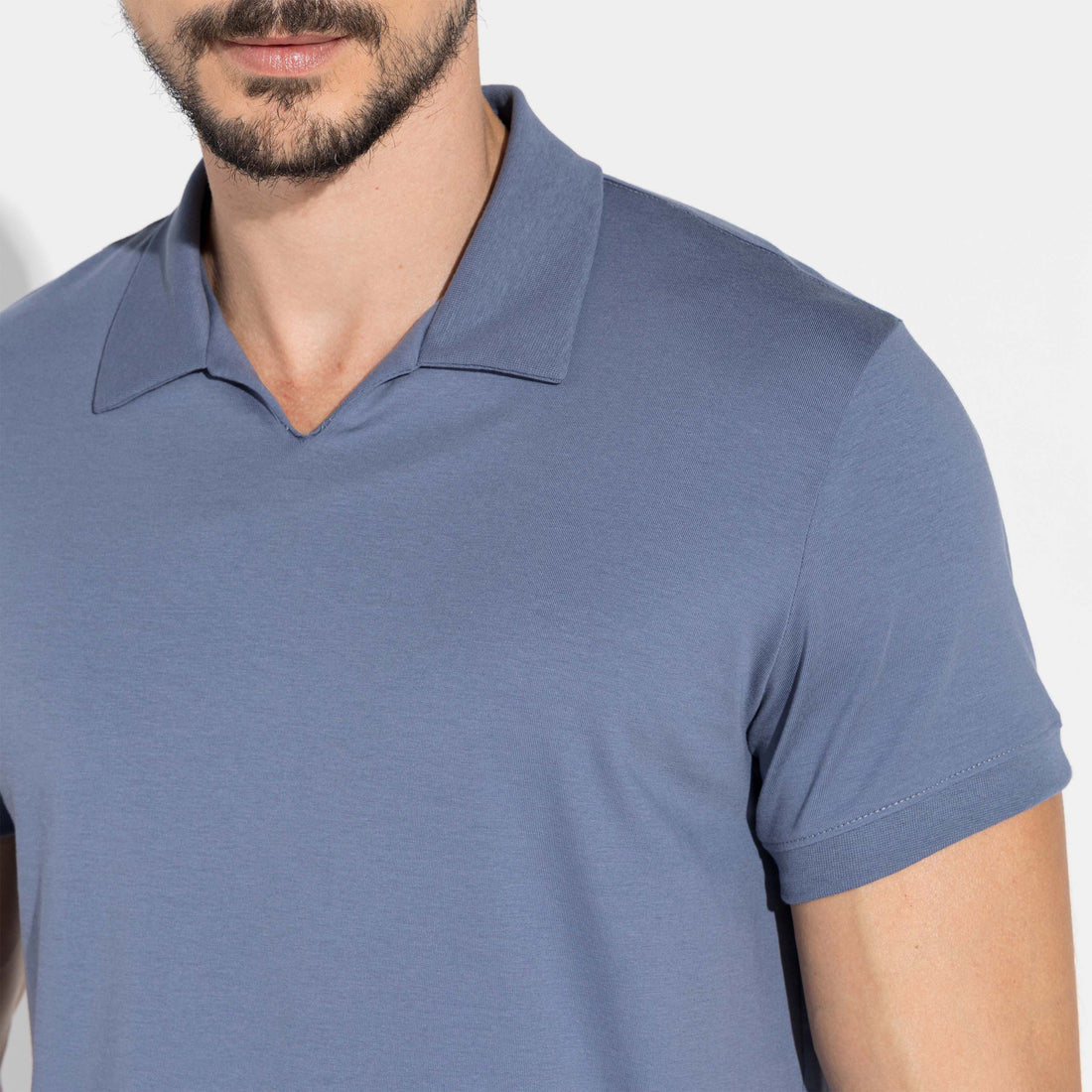 Polo Cotton Pima Masculina | Life Collection - Azul Cobalto