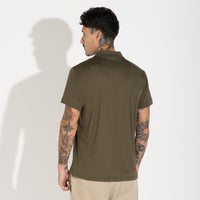 Polo Cotton Pima Masculina | Life Collection - Verde Vinhedo
