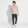 Blusa Dense Viscose Masculina - Bege Amêndoa