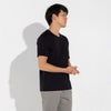 Camiseta Algodão Pima Recorte Masculina | Life Collection - Preto