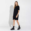 Vestido Dense Viscose T-Shirt - Preto