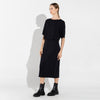 Camiseta Dense Viscose Pregas Feminina - Preto