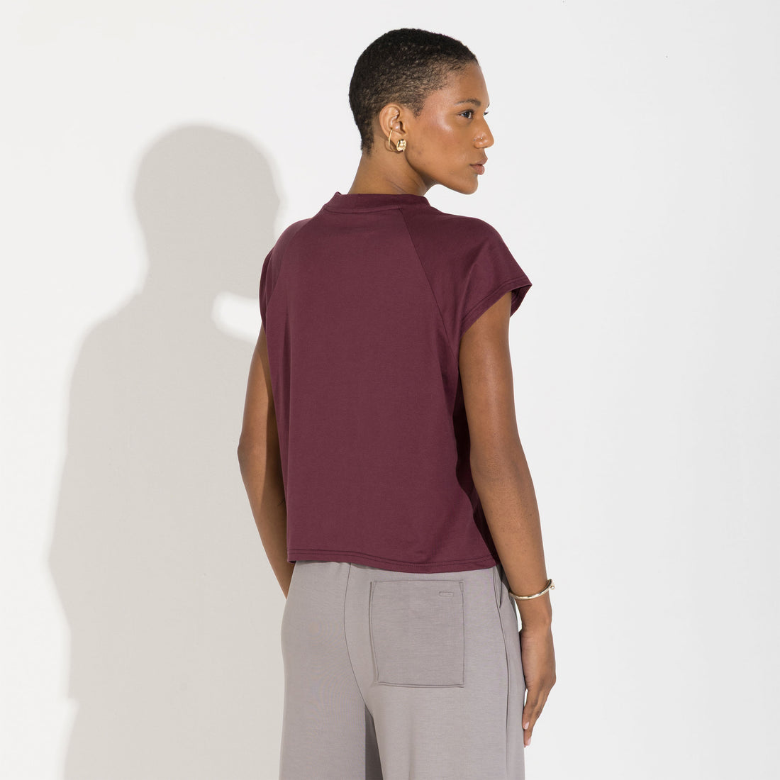 Camiseta Pima Raglan Feminina | Life Collection - Roxo Amoreira