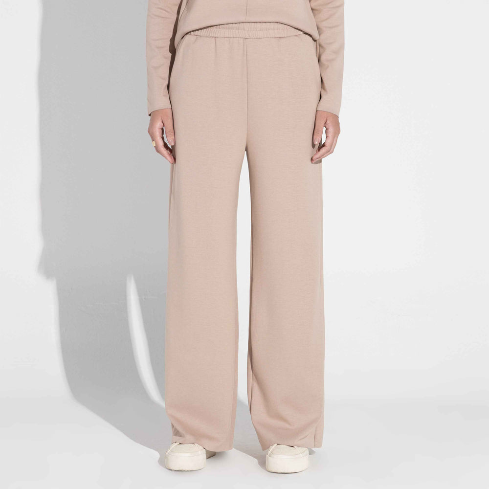 Calça Dense Viscose Feminina - Bege Amêndoa