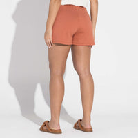 Shorts Dense Viscose Feminino - Ferrugem
