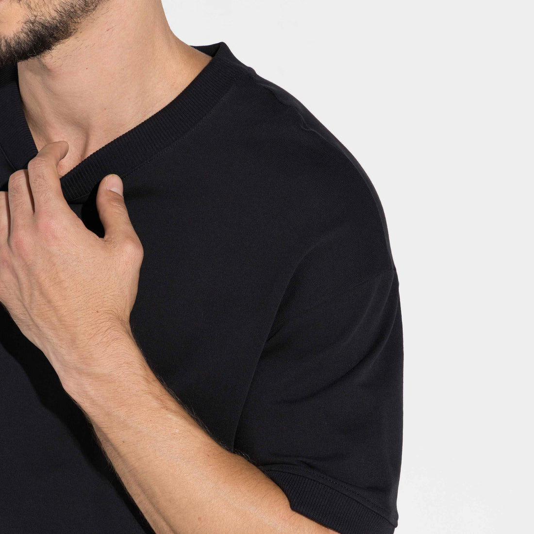 Camiseta Moletom Premium Masculina - Preto