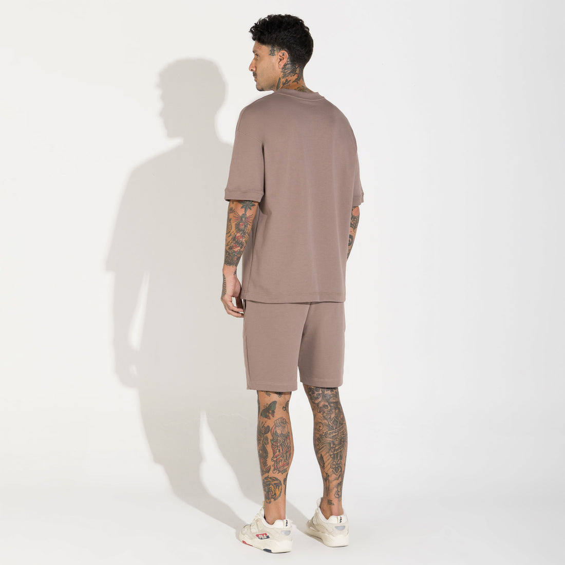 Camiseta Moletom Premium Masculina - Bege Mascavo
