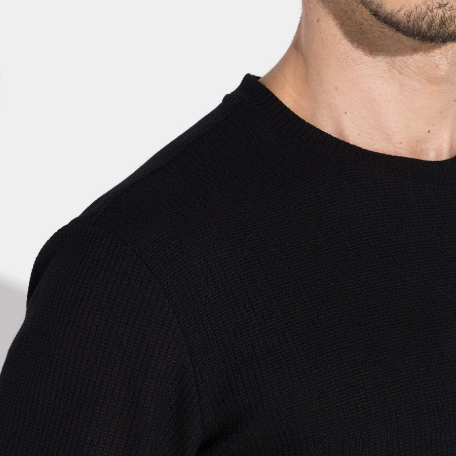 Camiseta Eco Waffle Masculina - Preto