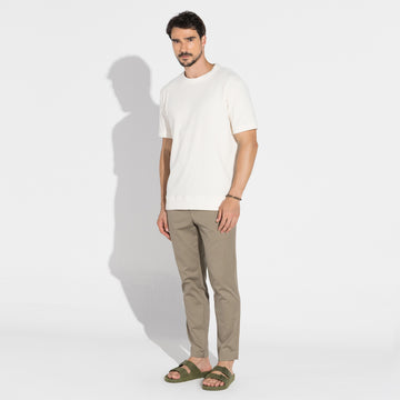 Camiseta Eco Waffle Masculina - Natural