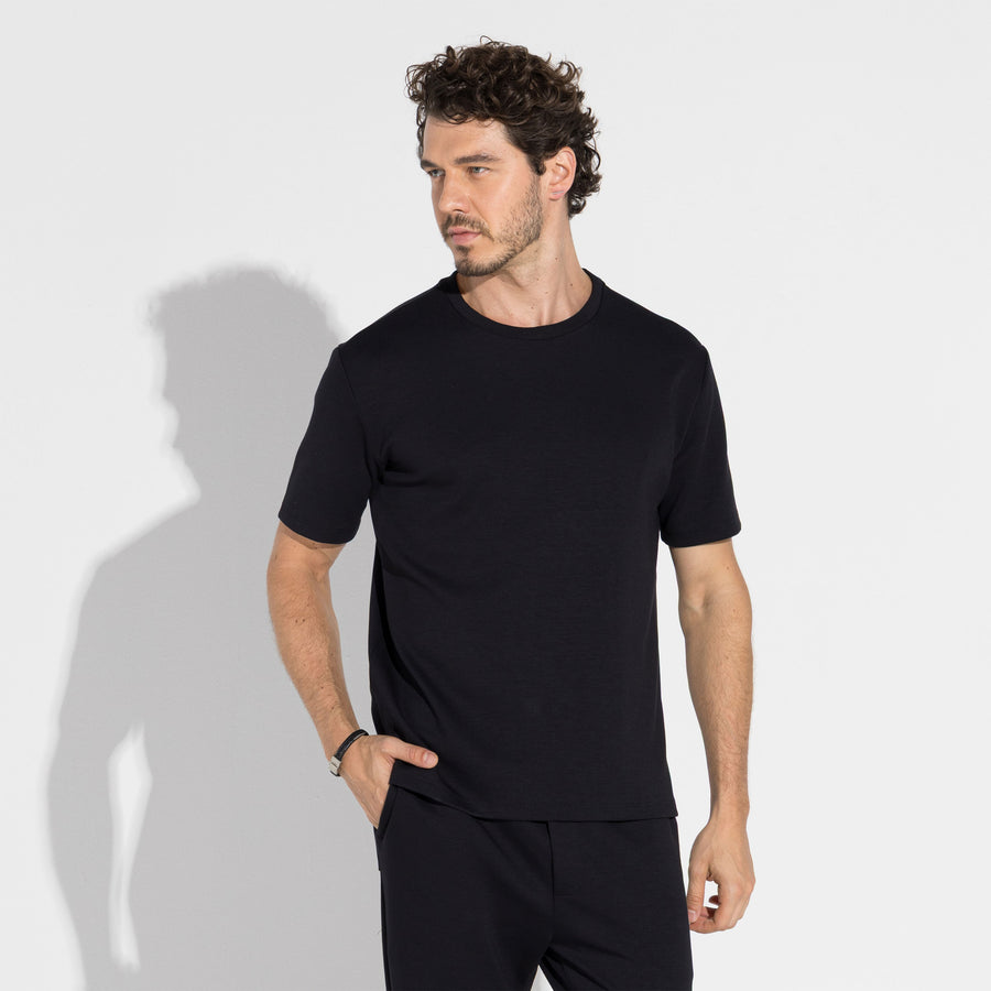 Camiseta Dense Viscose - Preto