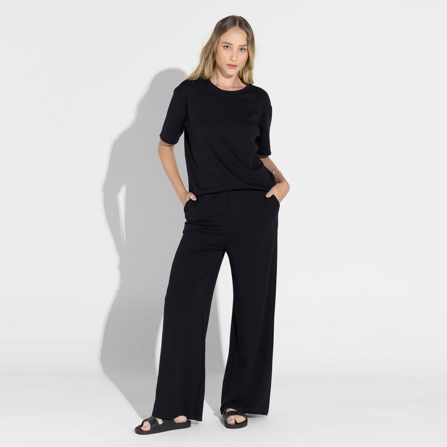 Camiseta Dense Viscose - Preto