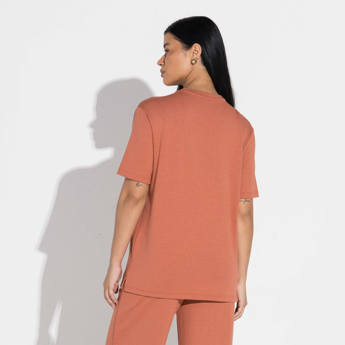 Camiseta Dense Viscose - Ferrugem