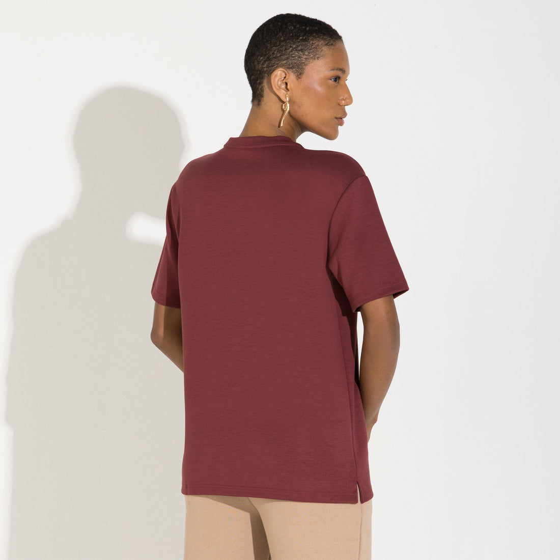 Camiseta Dense Viscose - Bordô