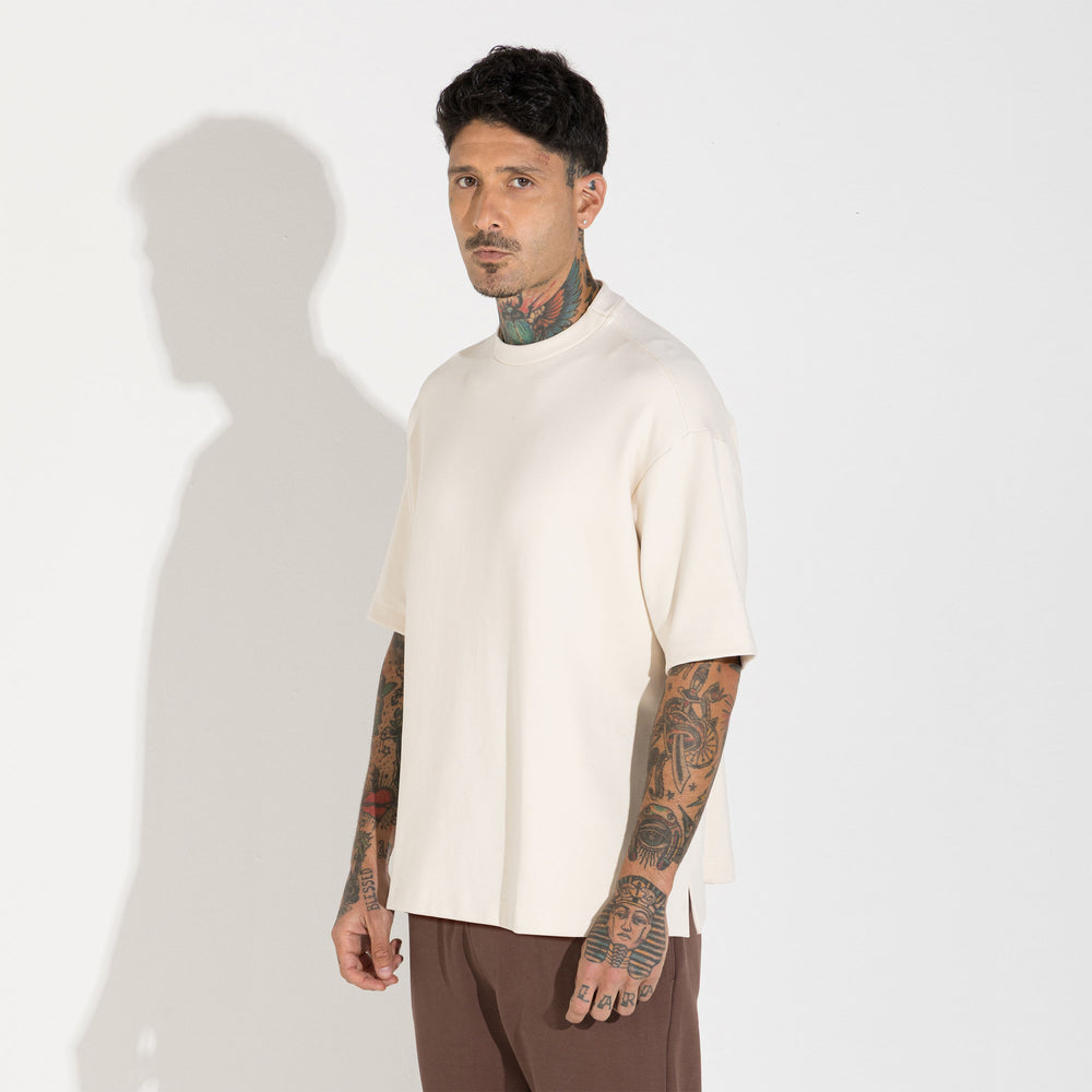 Camiseta Dense Viscose - Off Vanilla