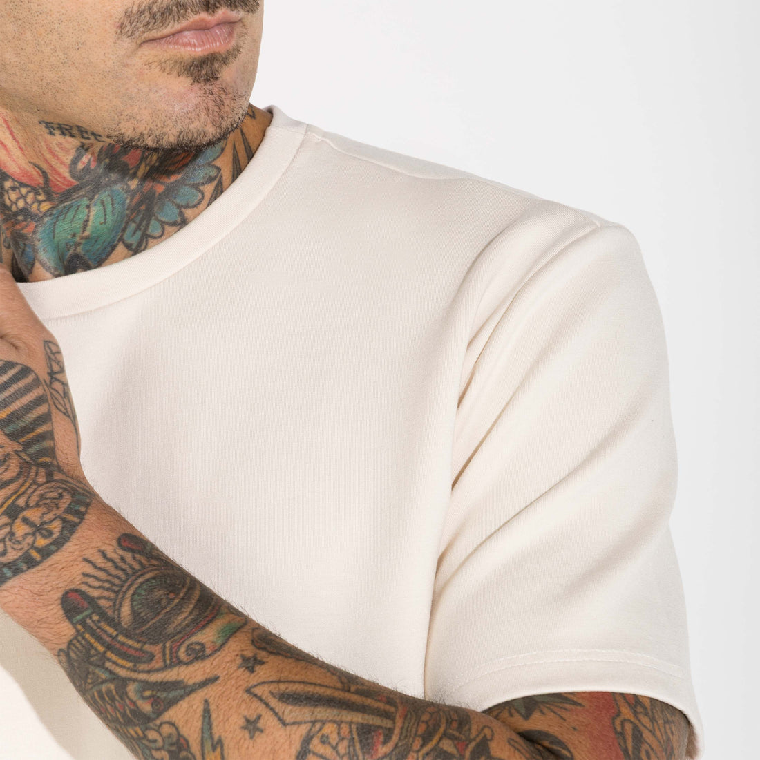 Camiseta Dense Viscose - Off Vanilla