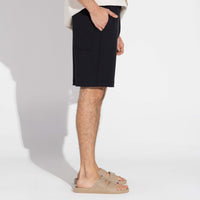 Bermuda Cós Elástico Dense Viscose Masculina - Preto