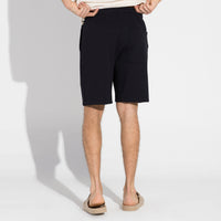 Bermuda Cós Elástico Dense Viscose Masculina - Preto