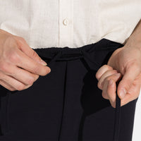 Bermuda Cós Elástico Dense Viscose Masculina - Preto