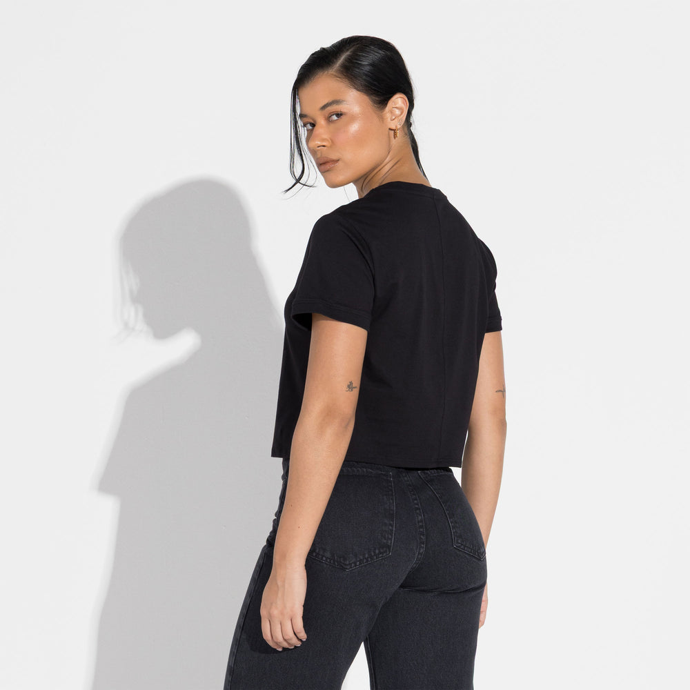 Camiseta Cotton Pima Feminina | Life Collection - Preto