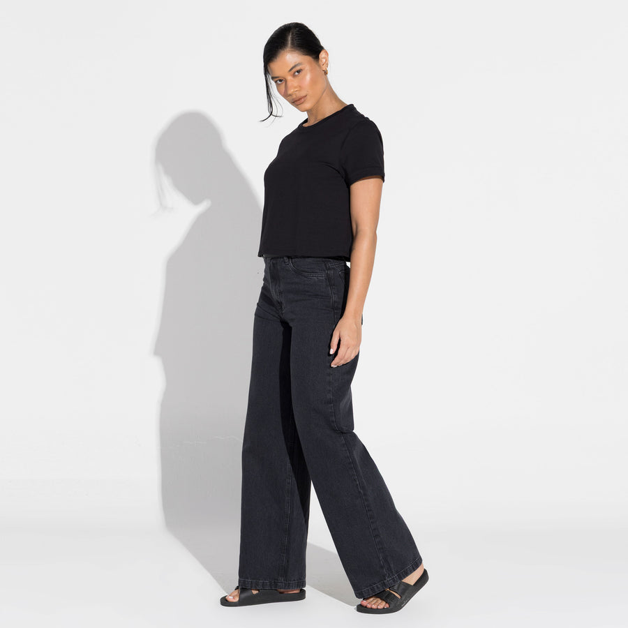 Camiseta Cotton Pima Feminina | Life Collection - Preto