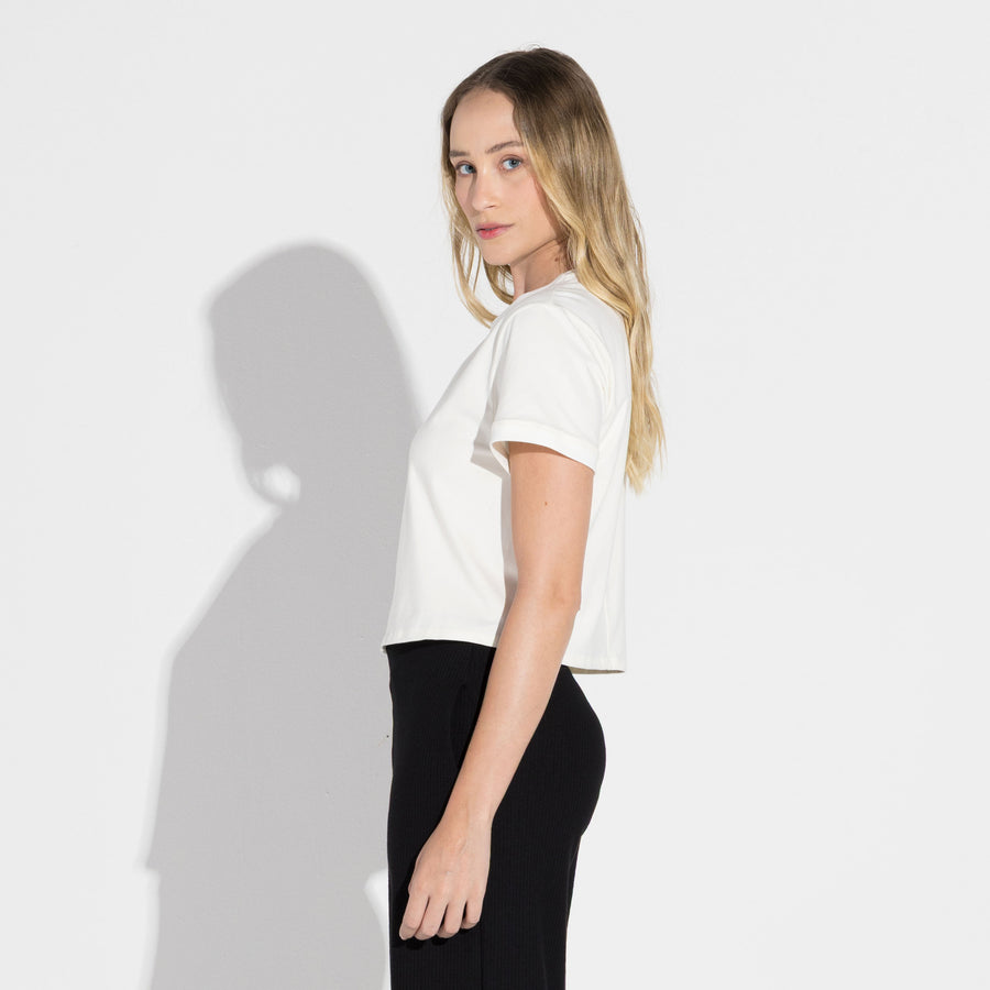 Camiseta Cotton Pima Feminina | Life Collection - Off White