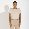 Camiseta Cotton Pima Feminina | Life Collection - Bege Aveia
