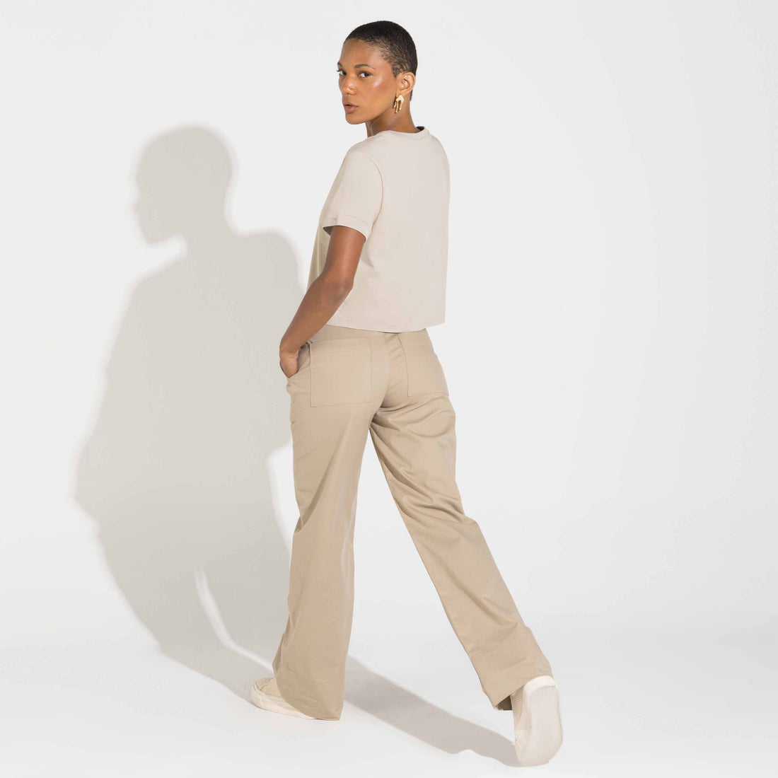 Camiseta Cotton Pima Feminina | Life Collection - Bege Aveia