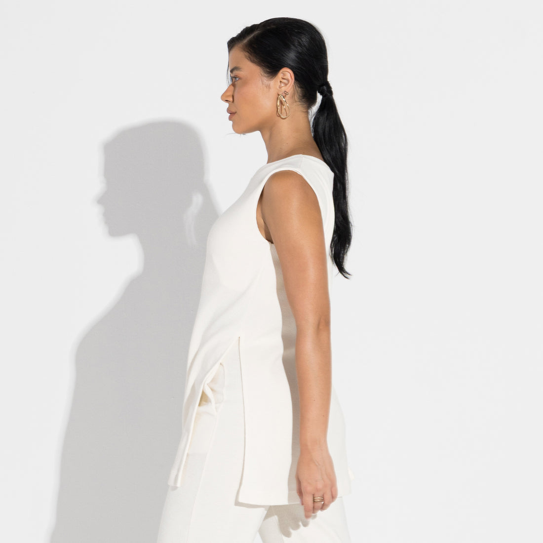 Regata Eco Waffle Feminina - Natural