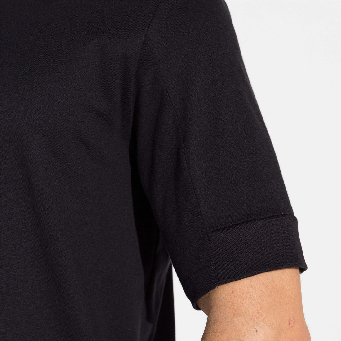 Camiseta Pima Detalhe Punho Masculina | Life Collection - Preto