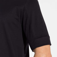 Camiseta Pima Detalhe Punho Masculina | Life Collection - Preto