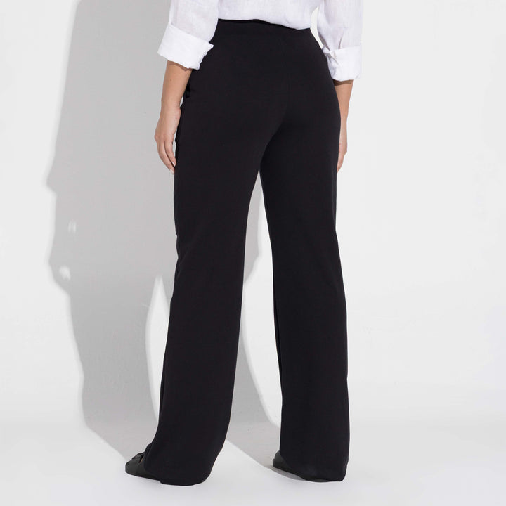 Calça Reta Moletom Leve Feminina - Preto