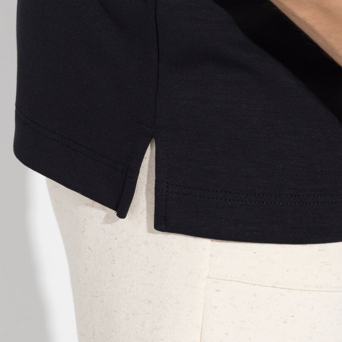 Camiseta Oversized Dense Viscose Masculina - Preto