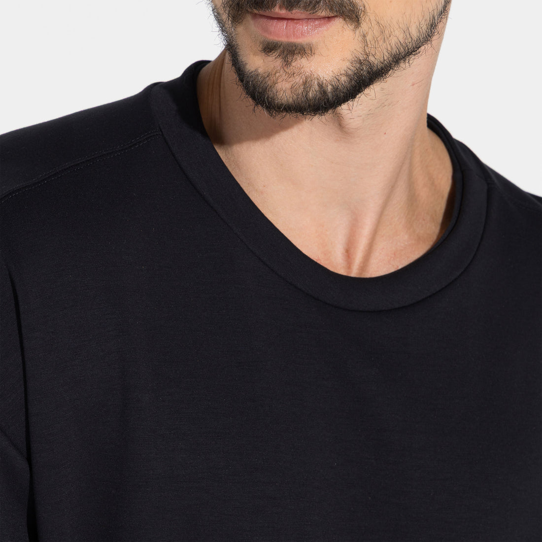 Camiseta Oversized Dense Viscose Masculina - Preto