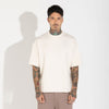 Camiseta Oversized Dense Viscose Masculina - Off Vanilla