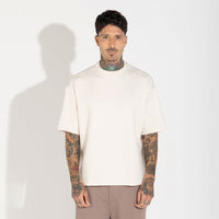 Camiseta Oversized Dense Viscose Masculina - Off Vanilla