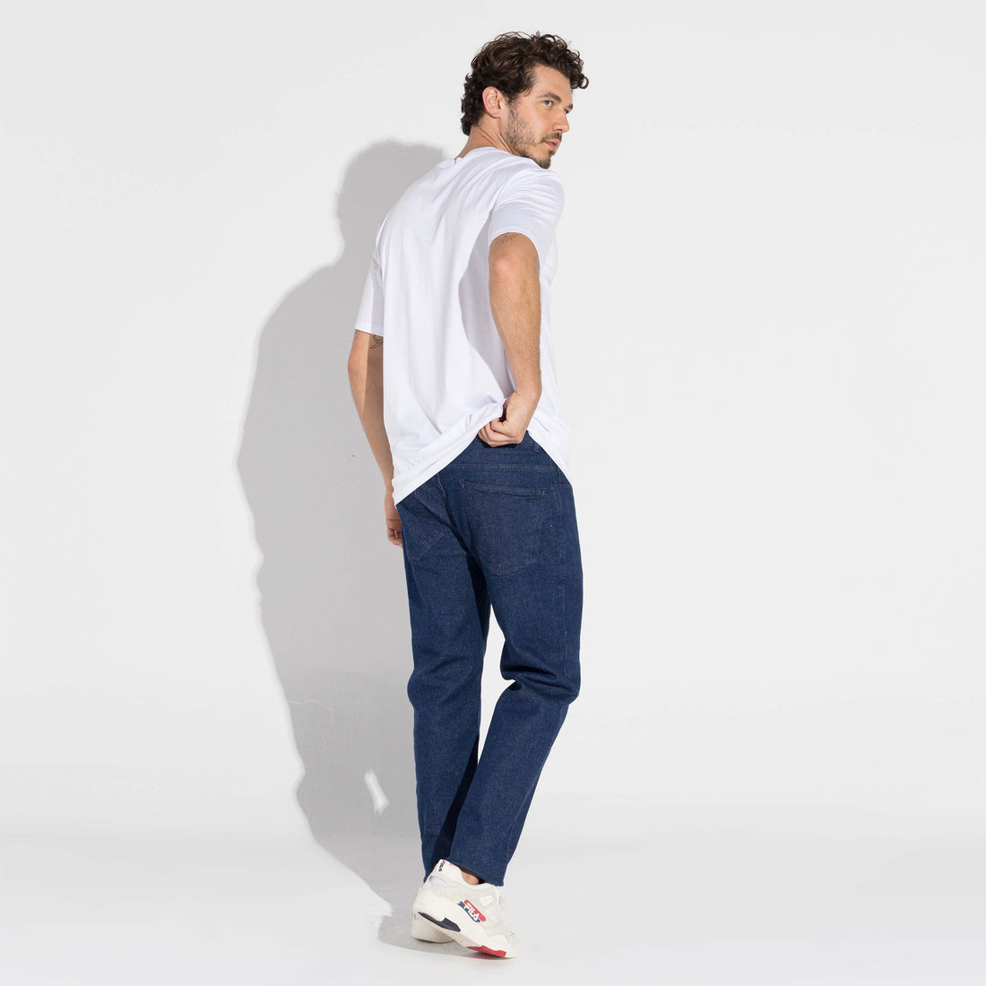 Camiseta Pima Alongada Masculina | Life Collection - Branco