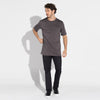 Camiseta Pima Alongada Masculina | Life Collection - Cinza Carvão