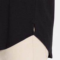 Camiseta Cotton Pima Barra Arredondada | Life Collection - Preto