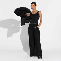 Regata Undershirt Gola U Feminina - Preto